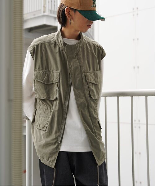 VENCEEXCHANGE(ヴァンスエクスチェンジ)の「M65 ハイネックミリタリーベスト(ベスト・レディース・オリーブ/ブラック・FREE)」の17枚目の写真