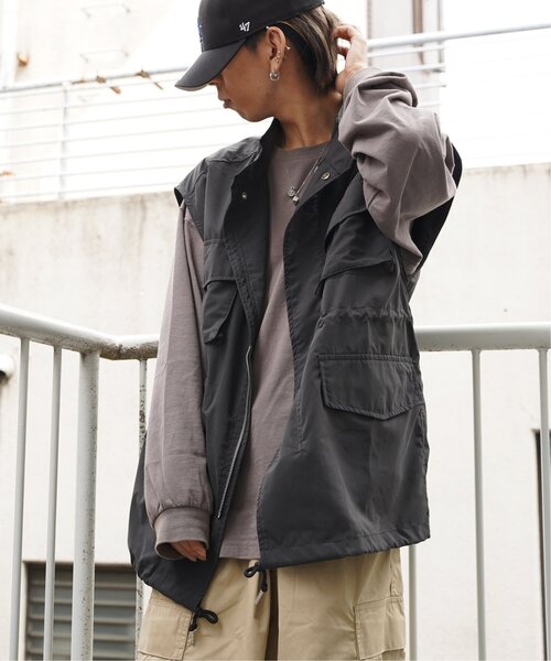 VENCEEXCHANGE(ヴァンスエクスチェンジ)の「M65 ハイネックミリタリーベスト(ベスト・レディース・オリーブ/ブラック・FREE)」の20枚目の写真