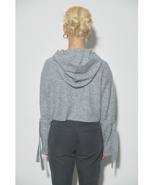 LAGUA GEM（ラグアジェム）の「SLEEVE TIE HOODIE KNIT フードニット