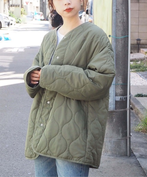 tiptop（ティップトップ）の「ファーベスト×キルティングブルゾンSET（ブルゾン・レディース・アイボリー/カーキ/ブラック/ホワイト系その他/ブラック系その他・FREE）」の13枚目の写真