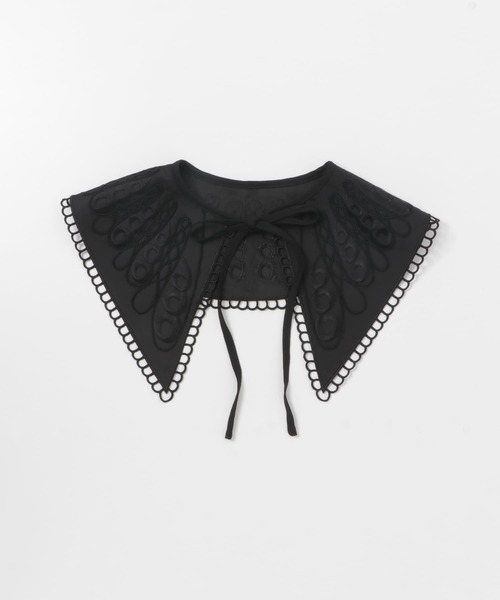 KBF（ケイビーエフ）の「エンブロイダリースカラップ付け襟（その他小物・レディース・ホワイト/ブラック・ONE）」の10枚目の写真