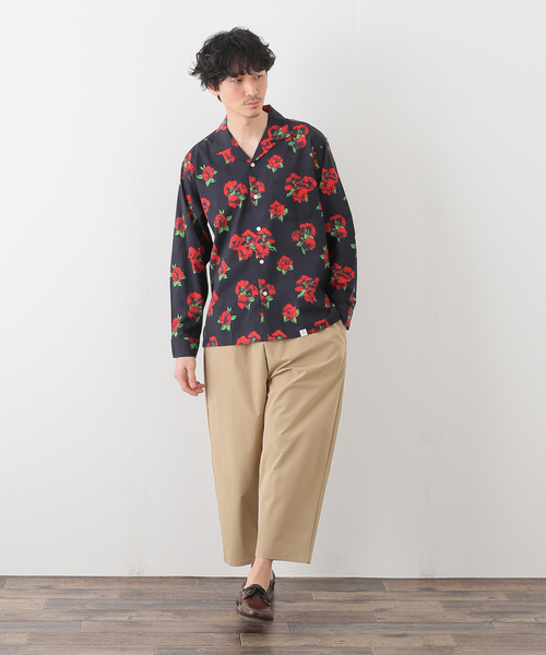 BEDWIN（ベドウィン）の「【BEDWIN / ベドウィン】 L/S OPEN COLLAR ALOHA SHIRT/1675（シャツ/ブラウス・メンズ・チャコールグレー/ブラック/サックスブルー・2/3）」の15枚目の写真