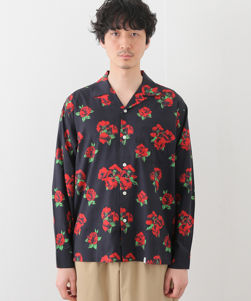 BEDWIN（ベドウィン）の「【BEDWIN / ベドウィン】 L/S OPEN COLLAR ALOHA SHIRT/1675（シャツ/ブラウス・メンズ・チャコールグレー/ブラック/サックスブルー・2/3）」の10枚目の写真