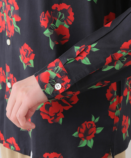 BEDWIN（ベドウィン）の「【BEDWIN / ベドウィン】 L/S OPEN COLLAR ALOHA SHIRT/1675（シャツ/ブラウス・メンズ・チャコールグレー/ブラック/サックスブルー・2/3）」の20枚目の写真
