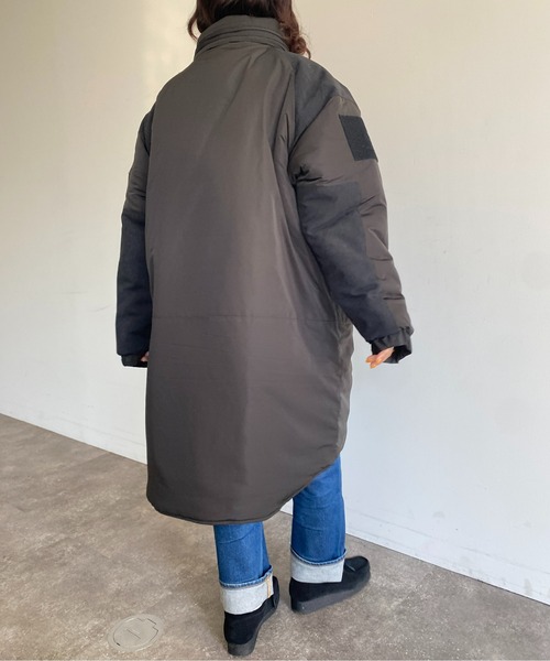 CPCM（シーピーシーエム）の「モンスターパーカー（モッズコート・レディース・ブラック/チャコールグレー/ベージュ・FREE）」の12枚目の写真