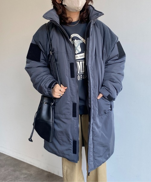 CPCM（シーピーシーエム）の「モンスターパーカー（モッズコート・レディース・ブラック/チャコールグレー/ベージュ・FREE）」の14枚目の写真