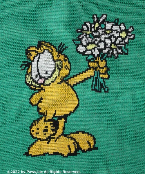 Right-on（ライトオン）の「【GARFIELD】プリントニット（ニット/セーター・レディース・ブラック/グリーン・L/M）」の5枚目の写真