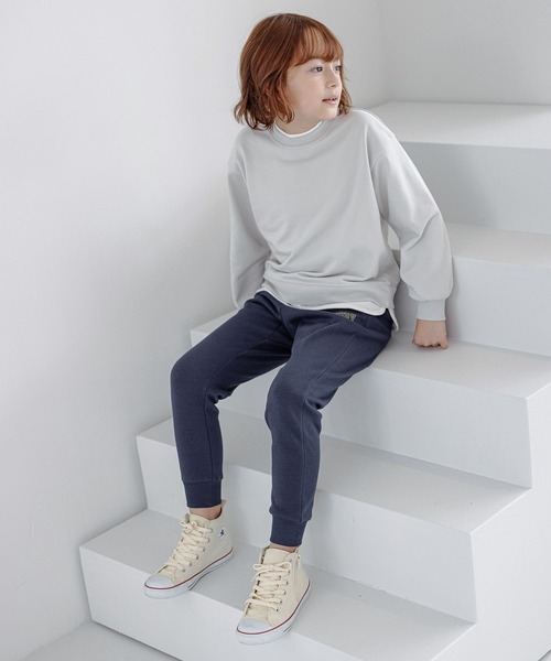 GLOBAL WORK（グローバルワーク）の「スゴラクあったかリブパンツ/295081（その他パンツ・キッズ・ブラック/ネイビー/ライトグレー・130cm/120cm/150cm/140cm/160cm/100cm/110cm）」の6枚目の写真