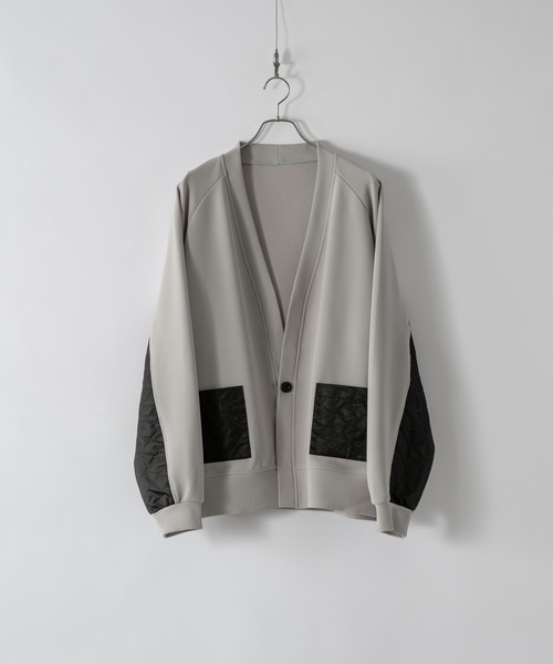 DOOPZ（ドープス）の「キルトポケットカーディガン（カーディガン/ボレロ・メンズ・ライトグレー/マスタード/ブラック・SMALL/MEDIUM/LARGE）」の2枚目の写真