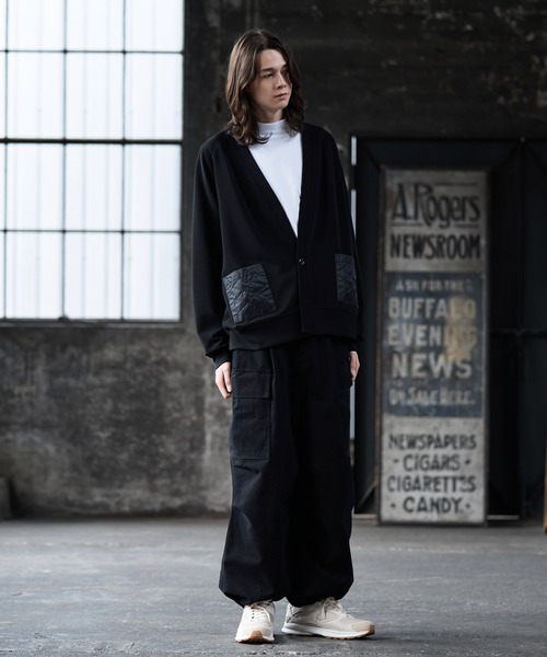 DOOPZ（ドープス）の「キルトポケットカーディガン（カーディガン/ボレロ・メンズ・ライトグレー/マスタード/ブラック・SMALL/MEDIUM/LARGE）」の4枚目の写真