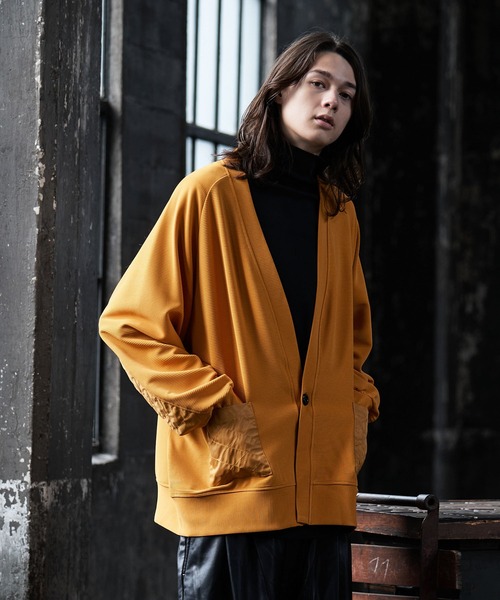 DOOPZ（ドープス）の「キルトポケットカーディガン（カーディガン/ボレロ・メンズ・ライトグレー/マスタード/ブラック・SMALL/MEDIUM/LARGE）」の14枚目の写真