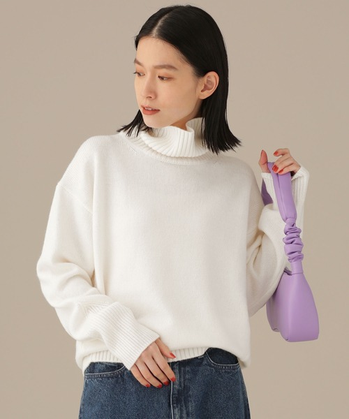 LB.03/ウールカシミヤタートルニットプルオーバー
