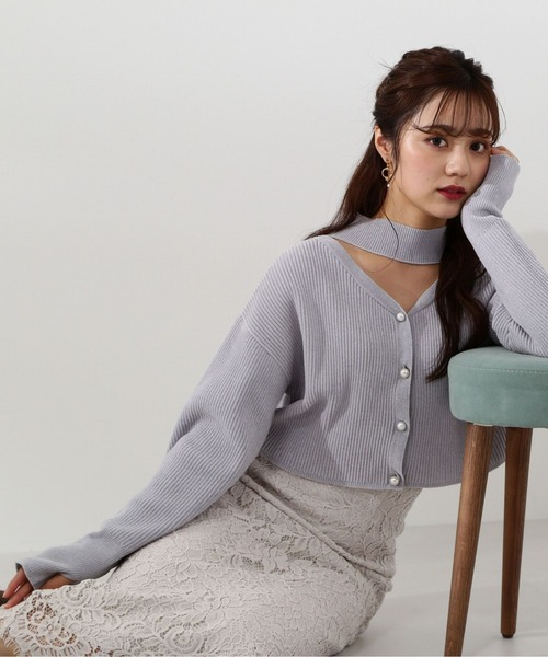 PROPORTION BODY DRESSING（プロポーションボディドレッシング）の「コードレースロングタイトＳＫ / 1213120200（スカート・レディース・ライトグリーン/グレー・SMALL/MEDIUM）」の7枚目の写真