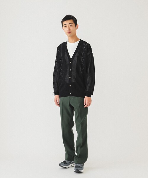BEAMS（ビームス）の「BEAMS / 12ゲージ メッシュ カーディガン（カーディガン/ボレロ・メンズ・ブラック/グリーン/イエロー・S/M/L/XL）」の14枚目の写真