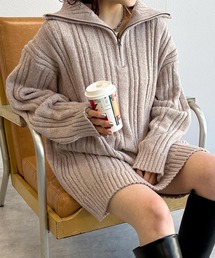 w closet | ハーフジップニットプルオーバー(カーディガン/ボレロ)