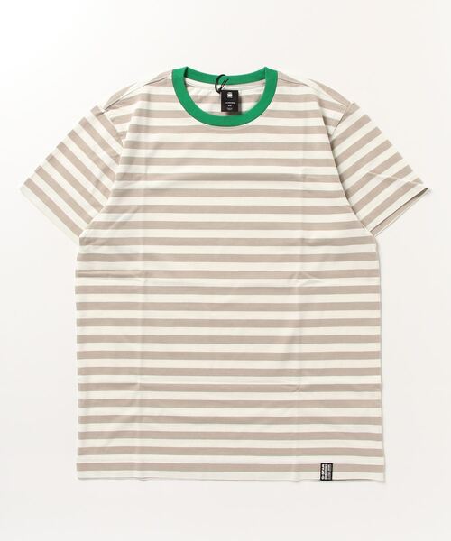 G-STAR（ジースター）の「ESSENTIAL STRIPE LOOSE T-SHIRT/ストライプT（Tシャツ/カットソー・メンズ・ストライプ・SMALL/MEDIUM/LARGE/X-LARGE/X-SMALL）」の7枚目の写真