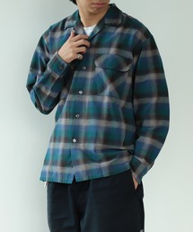 BEAMS（ビームス）の「BEAMS / オンブレチェック ルーズフィット オープンカラーシャツ（シャツ/ブラウス）」