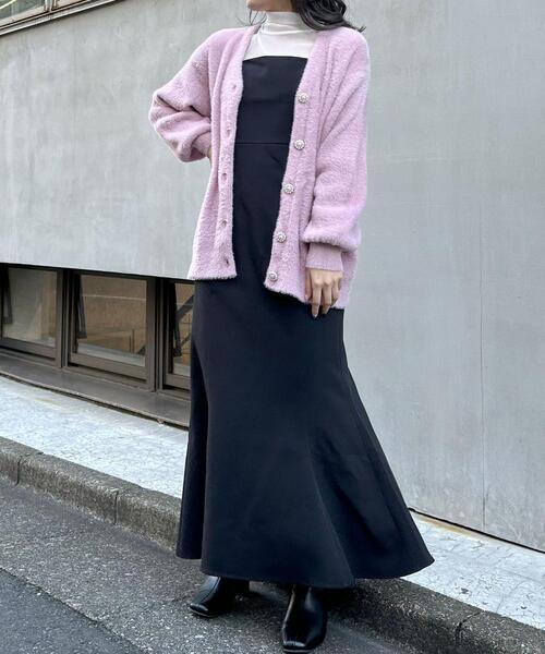 INGNI(イング)の「マーメイドキャミワンピース(ワンピース・レディース・ブラック/ブラウン・M)」の3枚目の写真