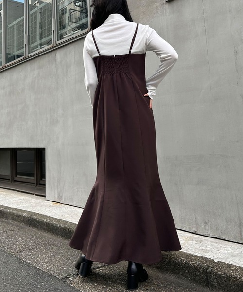 INGNI(イング)の「マーメイドキャミワンピース(ワンピース・レディース・ブラック/ブラウン・M)」の10枚目の写真