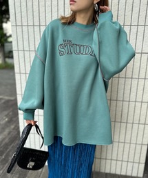 mi via loca | ウラケ裏起毛ロゴ刺繍オーバーサイズスウェット(スウェット)