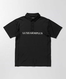 LUXEAKMPLUS(リュクスエイケイエムプラス)ゴルフ フロントロゴ半袖ポロシャツ
