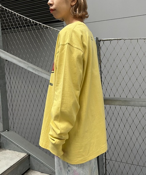 CIAOPANIC(チャオパニック)の「フロントロゴビッグロンT/USAコットン(Tシャツ/カットソー・レディース・チャコールグレー/イエロー/ホワイト・FREE)」の15枚目の写真