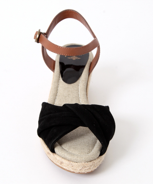 PICHE ABAHOUSE（ピシェ アバハウス）の「ジュートウェッジサンダル（サンダル・レディース・ブラック/オレンジ/カーキ/ライトブルー・S/L/M）」の5枚目の写真