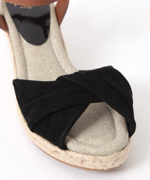 PICHE ABAHOUSE（ピシェ アバハウス）の「ジュートウェッジサンダル（サンダル・レディース・ブラック/オレンジ/カーキ/ライトブルー・S/L/M）」の9枚目の写真
