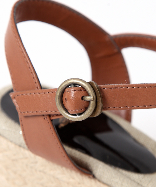 PICHE ABAHOUSE（ピシェ アバハウス）の「ジュートウェッジサンダル（サンダル・レディース・ブラック/オレンジ/カーキ/ライトブルー・S/L/M）」の10枚目の写真