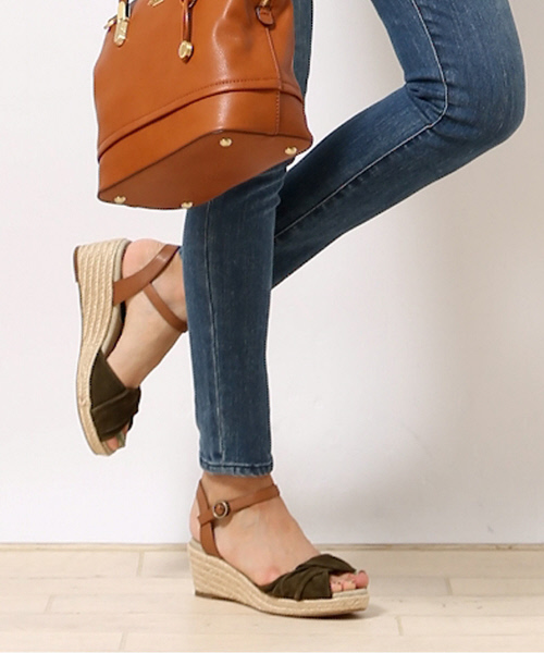 PICHE ABAHOUSE（ピシェ アバハウス）の「ジュートウェッジサンダル（サンダル・レディース・ブラック/オレンジ/カーキ/ライトブルー・S/L/M）」の13枚目の写真