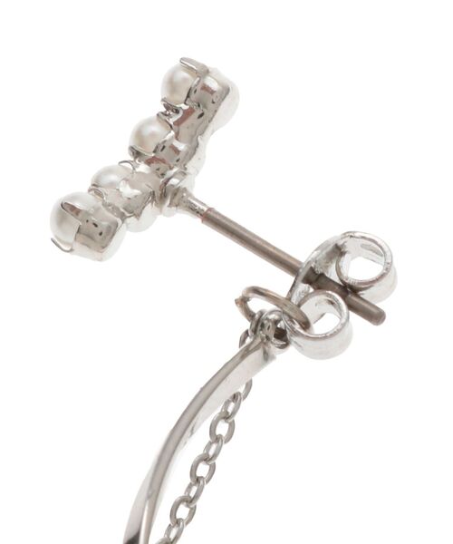 dazzlin（ダズリン）の「ウエーブパールピアス（ピアス（両耳用）・レディース・ゴールド/シルバー・FREE）」の5枚目の写真