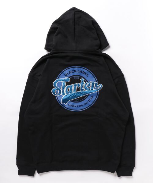 【STARTER】裏毛ハーフZIPプルパーカー