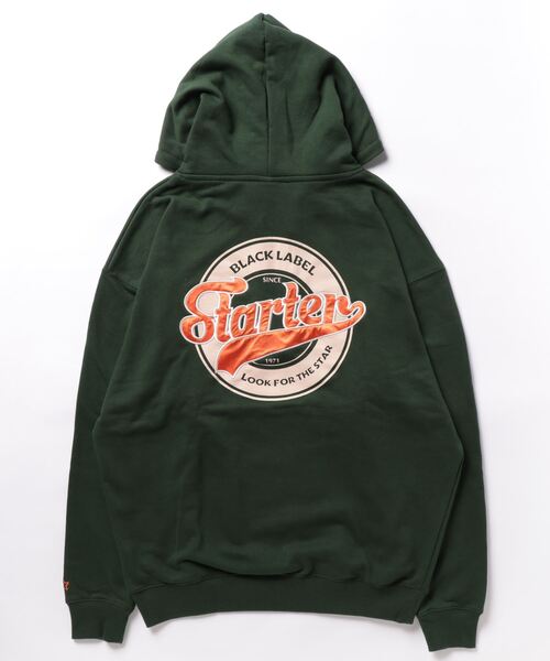 【STARTER】裏毛ハーフZIPプルパーカー
