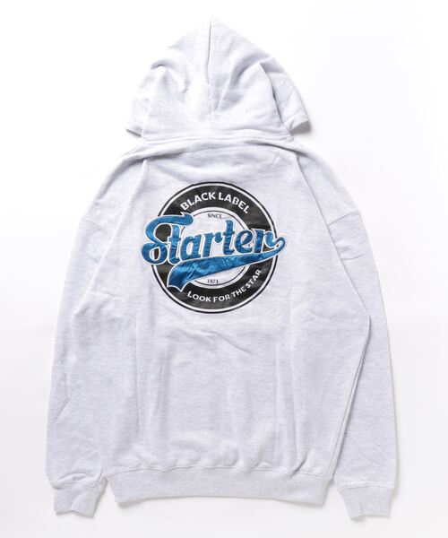 【STARTER】裏毛ハーフZIPプルパーカー