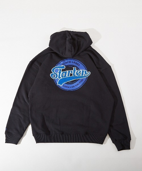 【STARTER】裏毛ハーフZIPプルパーカー