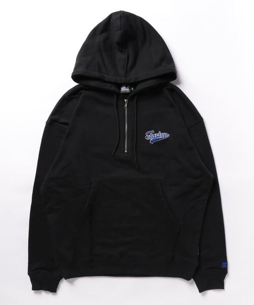 【STARTER】裏毛ハーフZIPプルパーカー