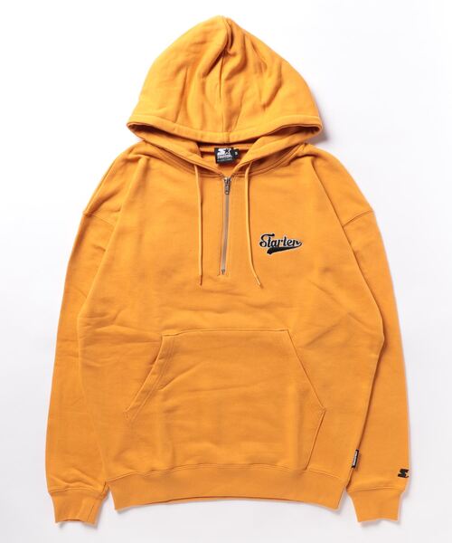 【STARTER】裏毛ハーフZIPプルパーカー