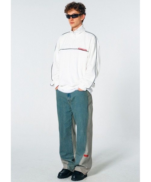 SCULPTOR（スカルプター）の「Terry Piping Half Zip Sweatshirt
