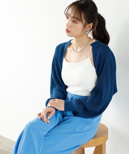 カーディガン mohair like short bolero レディース CARDIGAN/BOLERO