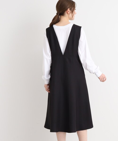 Cutie Blonde（キューティーブロンド）の「◆一枚で主役級！深Vネックジャンスカ（スカート・レディース・ブラック/ベージュ・00）」の21枚目の写真