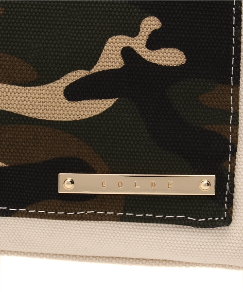 LBC(エルビーシー)の「COLDE ハンプポケットトート(トートバッグ・レディース・オフホワイト/ブラック/グリーン・ONE SIZE)」の15枚目の写真