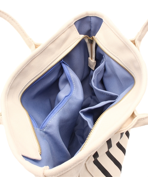 LBC(エルビーシー)の「COLDE ハンプポケットトート(トートバッグ・レディース・オフホワイト/ブラック/グリーン・ONE SIZE)」の10枚目の写真