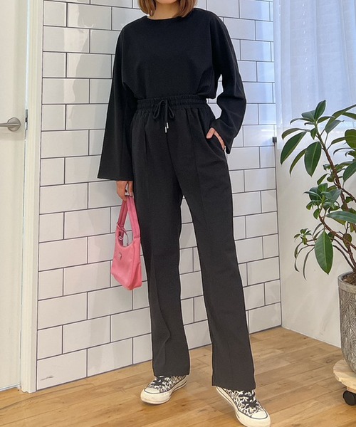 Vicente（ヴィセンテ）の「Pintuck pants（スラックス・レディース・ブラック/ベージュ・FREE）」の11枚目の写真