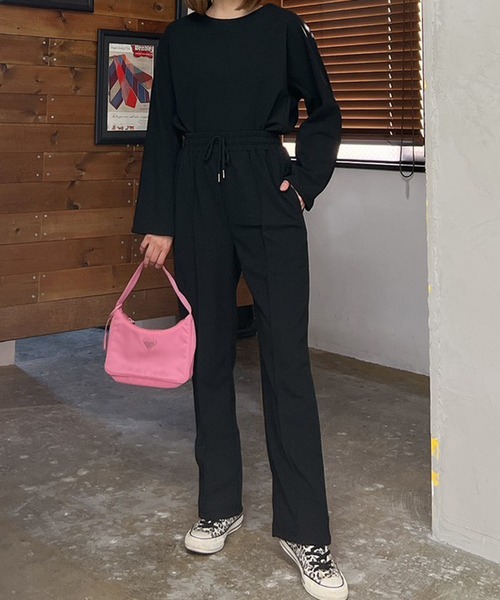 Vicente（ヴィセンテ）の「Pintuck pants（スラックス・レディース・ブラック/ベージュ・FREE）」の8枚目の写真