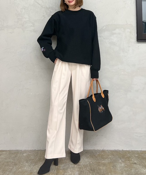 Vicente（ヴィセンテ）の「Pintuck pants（スラックス・レディース・ブラック/ベージュ・FREE）」の10枚目の写真