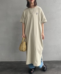 [CHUMS/チャムス] ブービーバード ワンポイントロゴ刺繍ワンピース