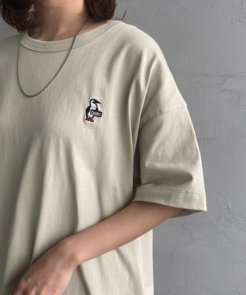 CHUMS（チャムス）の「[CHUMS/チャムス] ブービーバード ワンポイントロゴ刺繍ワンピース（ワンピース・レディース・グレイッシュベージュ/ダークグリーン/ブラック・L）」の4枚目の写真