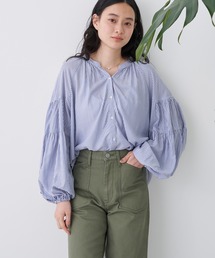 ラグランギャザースリーブブラウス