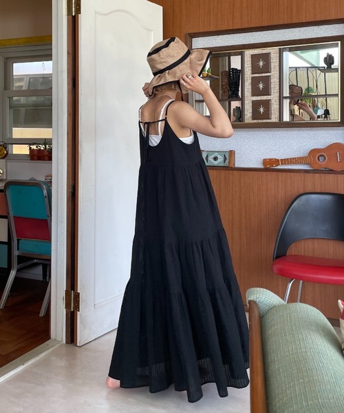 CIAOPANIC（チャオパニック）の「フリフリサマーハット（ハット・レディース・ブラック/グリーン/イエロー/ブラウン/ブラック系その他2/オフホワイト・FREE）」の20枚目の写真