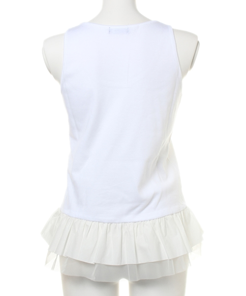 SHIPS for women(シップスフォーウィメン)の「★★ヘムフリルインナータンクトップ【無地】(タンクトップ・レディース・ライトホワイト・ONE SIZE)」の7枚目の写真